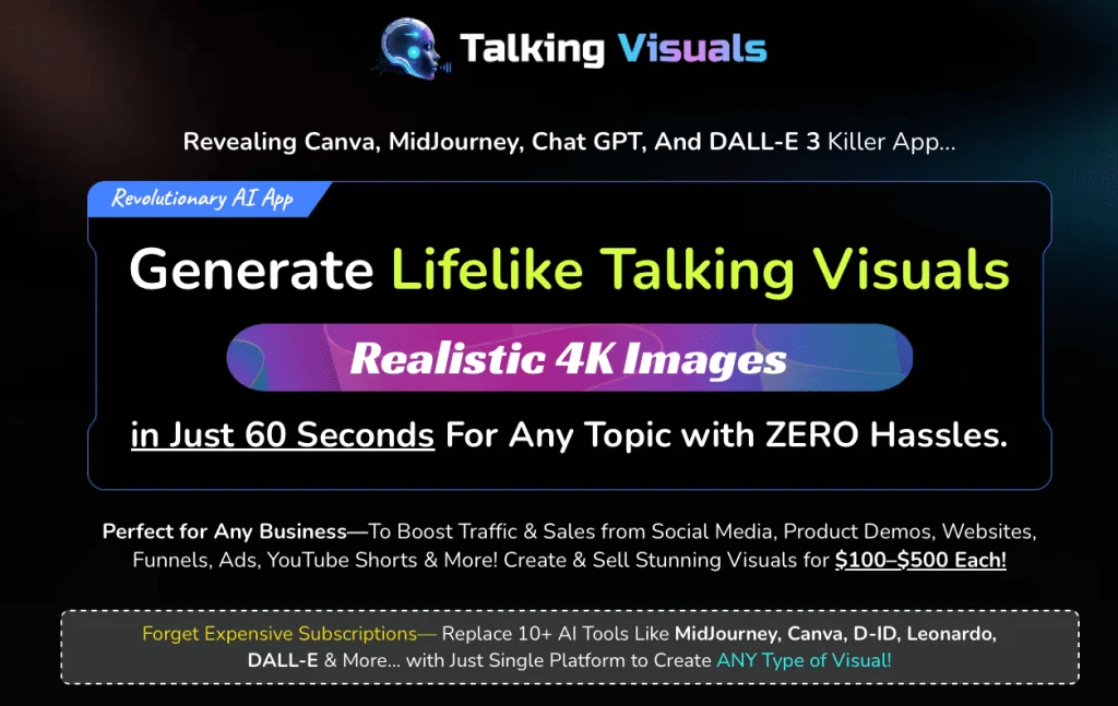 Talking Visuals OTO Upsell